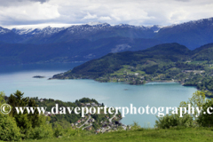 The village of Oystese, Hardangerfjord fjord