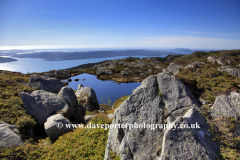 Footpath trail on Mount Floyen over Bergen
