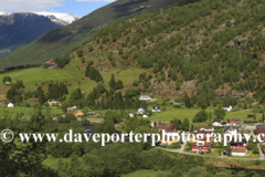 Mountains surrounding the town of Flam