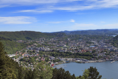 Waterfront and Store Lungegardsvann marina, Bergen