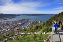 A view over Bergen City, from Mount Floyen