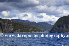 Summer view along Osterfjord, Bergen