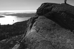 Footpath trail on Mount Floyen overlooking Bergen