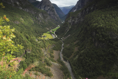 View down the Naerøy Valley, Stalheimsvegen