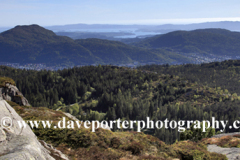 Footpath trail on Mount Floyen, Bergen