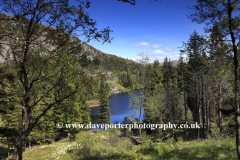 Blamansvatnet Lake on Mount Floyen, Bergen