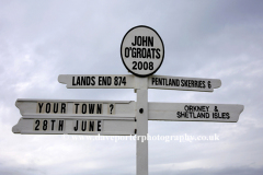 Signpost at John O' Groats, Caithness