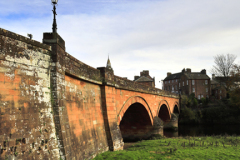 The river Annan bridge,, Annan town