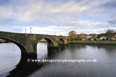 View of the Old Bridge over the river Ayr