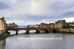 View of the New Bridge over the river Ayr
