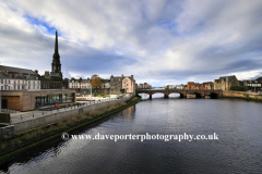 View of the New Bridge over the river Ayr