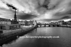 View of the New Bridge over the river Ayr