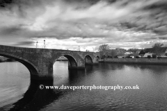 View of the Old Bridge over the river Ayr