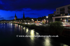 Night view, River Ness, Inverness city