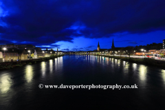 Night view, River Ness, Inverness city