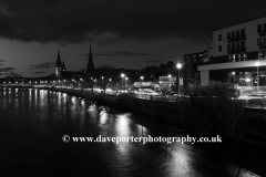 Night view, River Ness, Inverness city