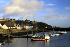 Fishing boats in the Harbour at Helmsdale