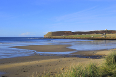 The sandy beach at Dunnet Head