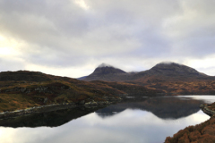 Loch a' Chàirn Bhàin from Kylesku bridge