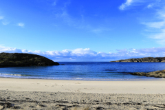 The sandy beach at Achmelvich village