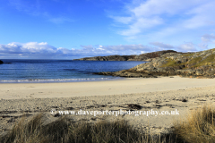 The sandy beach at Achmelvich village