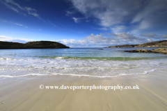The sandy beach at Achmelvich village