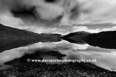 Reflections in Loch Gleann Dubh, Kylesku village
