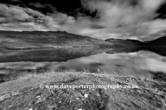 Reflections in Loch Gleann Dubh, Kylesku village
