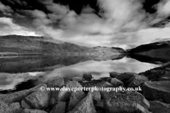 Reflections in Loch Gleann Dubh, Kylesku village