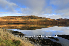 Reflections in Loch Gleann Dubh, Kylesku village