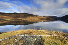 Reflections in Loch Gleann Dubh, Kylesku village