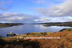 Autumn view over Loch Gairloch village
