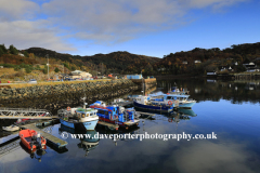 Fishing boats in the harbour, Gairloch village