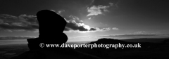 Sunset, rock formations of the Ramshaw Rocks