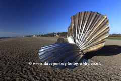 The Scallop shell sculpture, Aldeburgh beach
