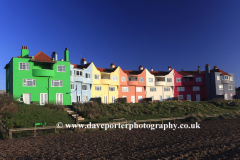 The Headlands, colourful homes, Thorpeness