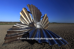 The Scallop shell sculpture, Aldeburgh beach