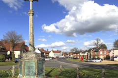 The village green, Cavendish village