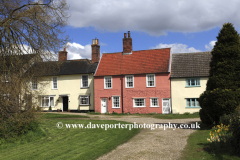 Cottages on Long Melford village green