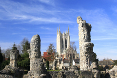The ruins of Bury St Edmunds Abbey