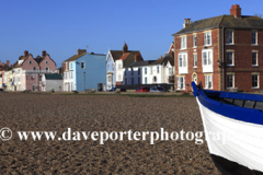 The beach and Promenade of Aldeburgh town