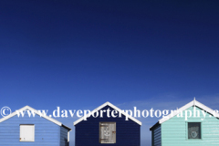 Colourful wooden Beach huts, Southwold town