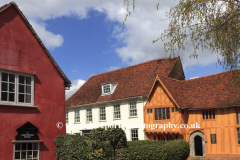 Colorful Half Timber Built Cottages, Lavenham