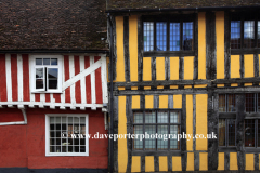 Colorful Half Timber Built Cottages, Lavenham