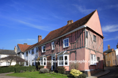 Colorful Half Timber Built Cottages, Lavenham
