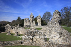 The ruins of Bury St Edmunds Abbey