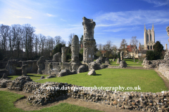 The ruins of Bury St Edmunds Abbey