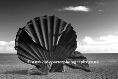 The Scallop shell sculpture, Aldeburgh beach