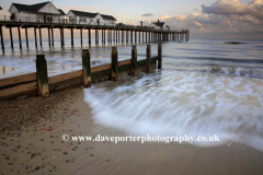 Dusk view over Southwold Pier