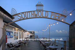 Dusk view over Southwold Pier